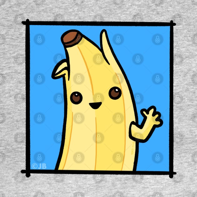 Cute Peeled Banaba Doodle by Sketchy